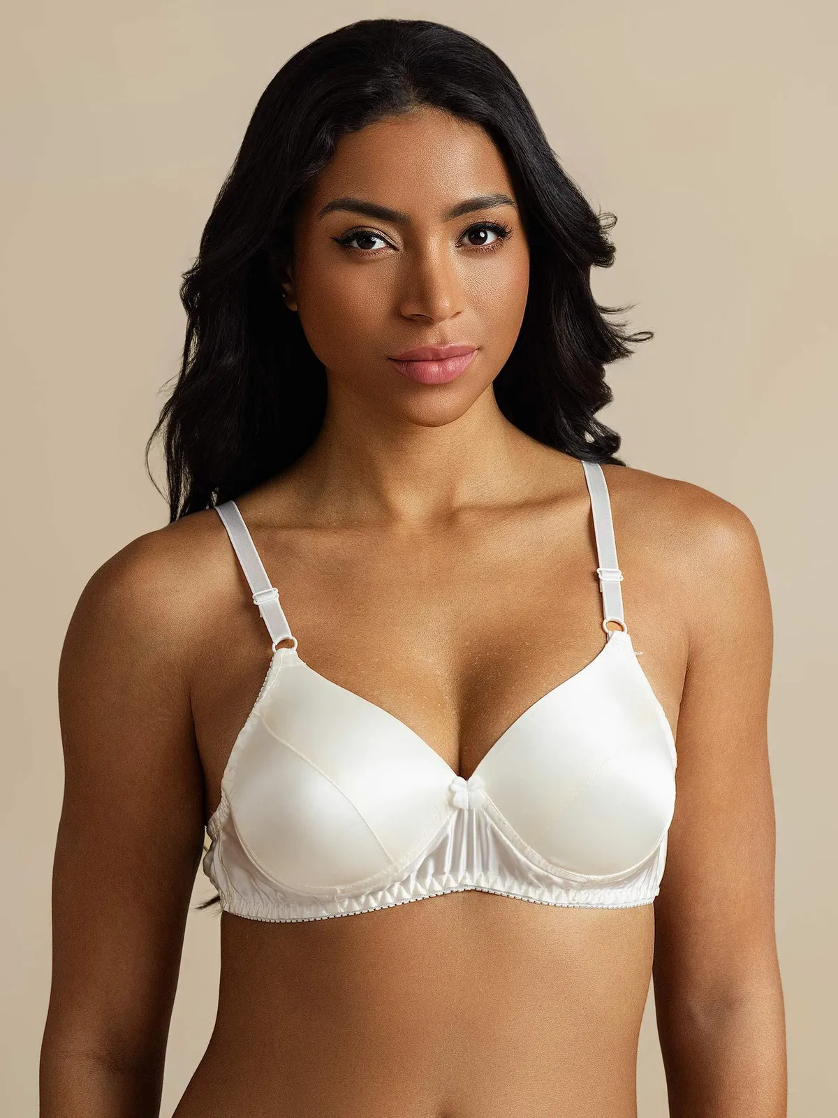 100% Mulberry Silk Classic Full Bra with Adjustable Straps — image 3