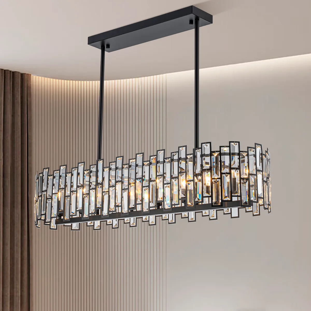 Clyvra 6-Light Kitchen Island Light Crystal Ceiling Light — image 29