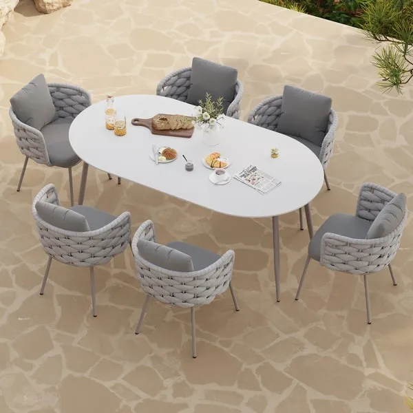 Cocaro 600D Tough Canvas Weatherproof Garden Dining Table Set Protective Covers — image 3