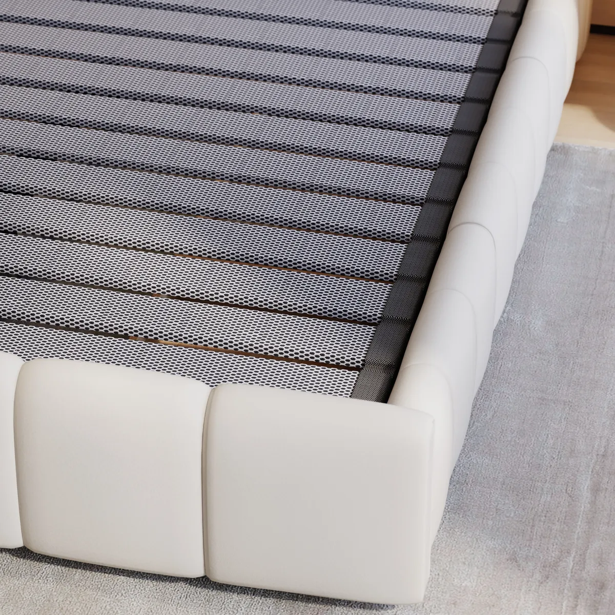 Humply Queen Faux Leather Storage Bed with Drawers — image 17