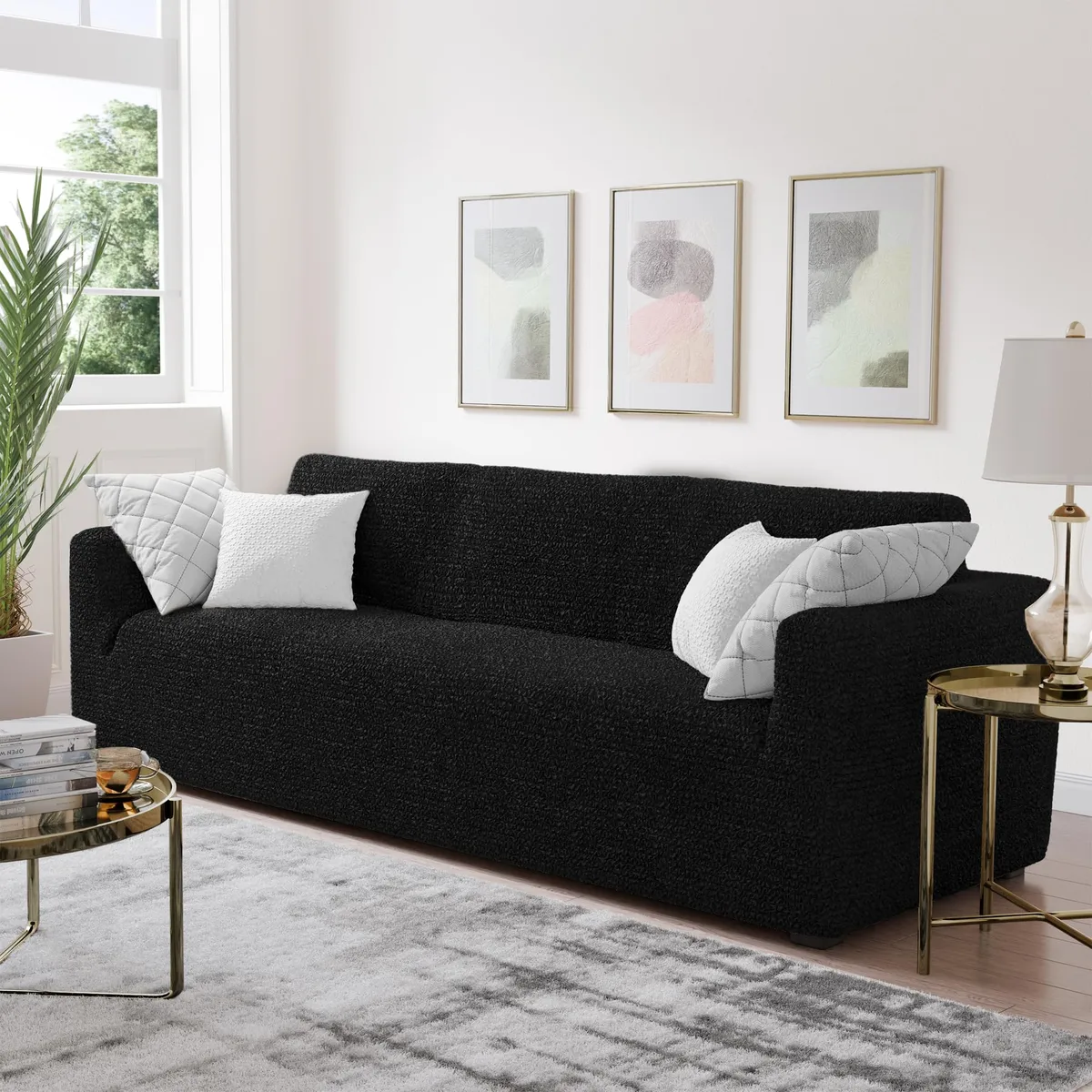 Sofa Slipcovers - 1-Piece Furniture Protector - Form Fit, Machine Washable -MicrofibraCollection — image 8