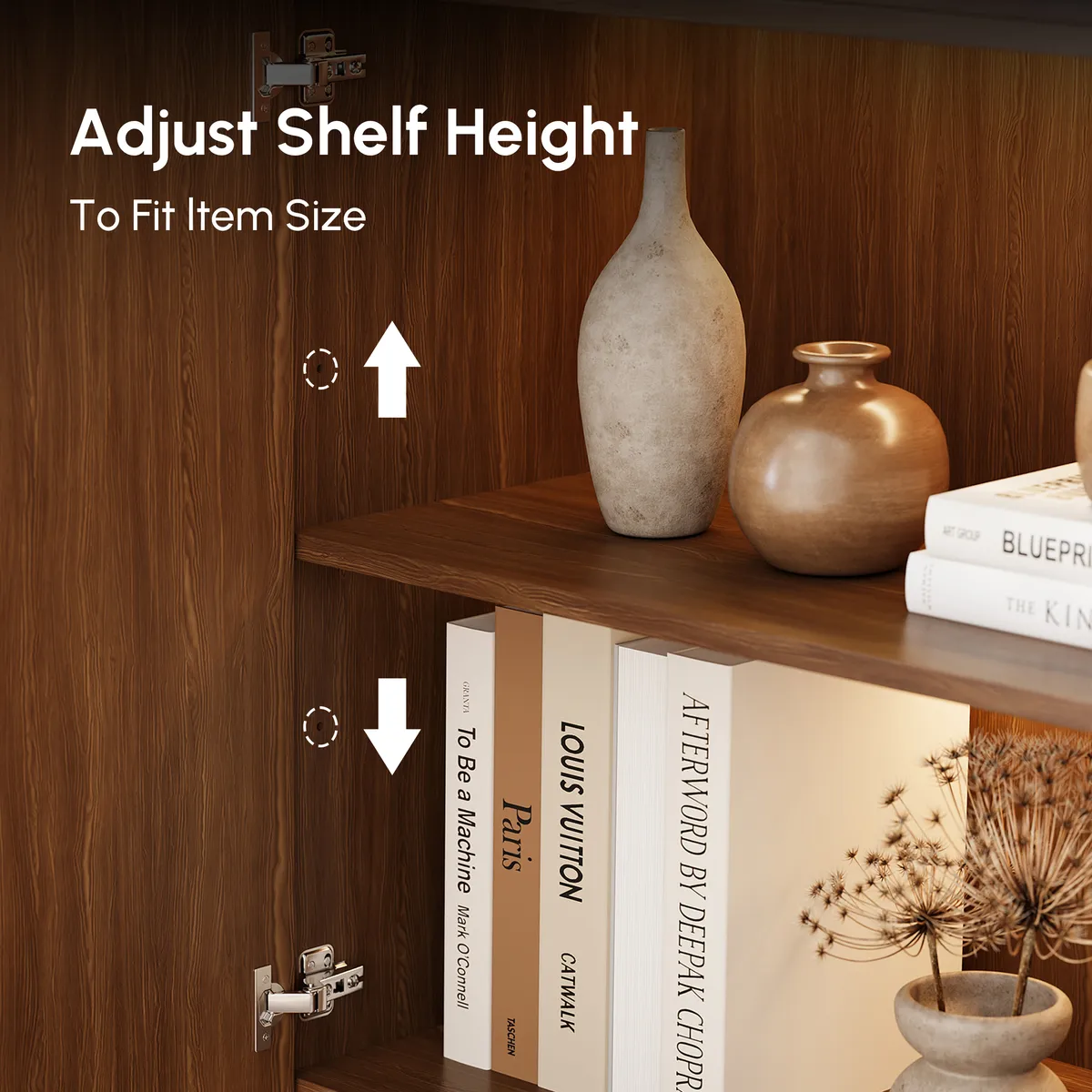 Aura Glass Tall Display Cabinet with LED Light — image 7