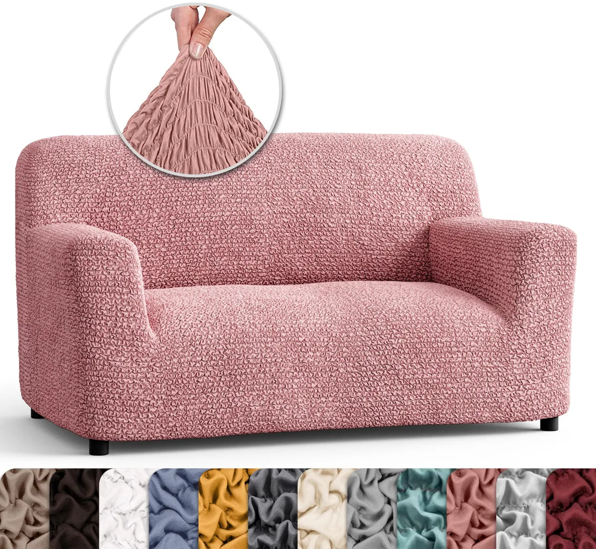 Loveseat Slipcovers - 1-Piece Furniture Protector - Form Fit, Machine Washable -MicrofibraCollection — image 10