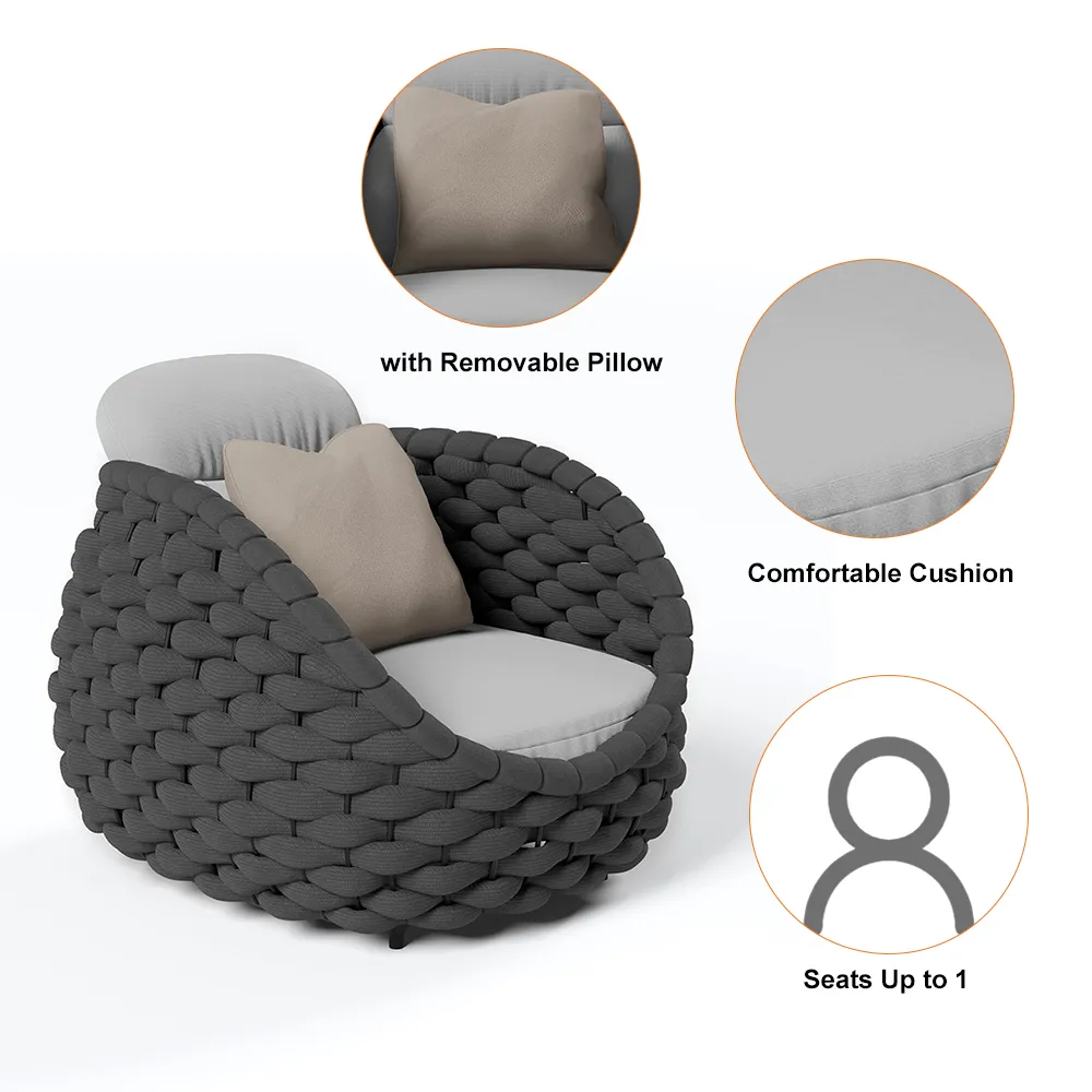 Cocaro Outdoor Aluminum & Rope Weave — image 8