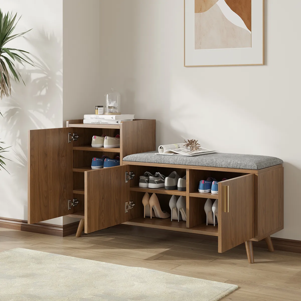 Shoe Storage Entryway Bench — image 5