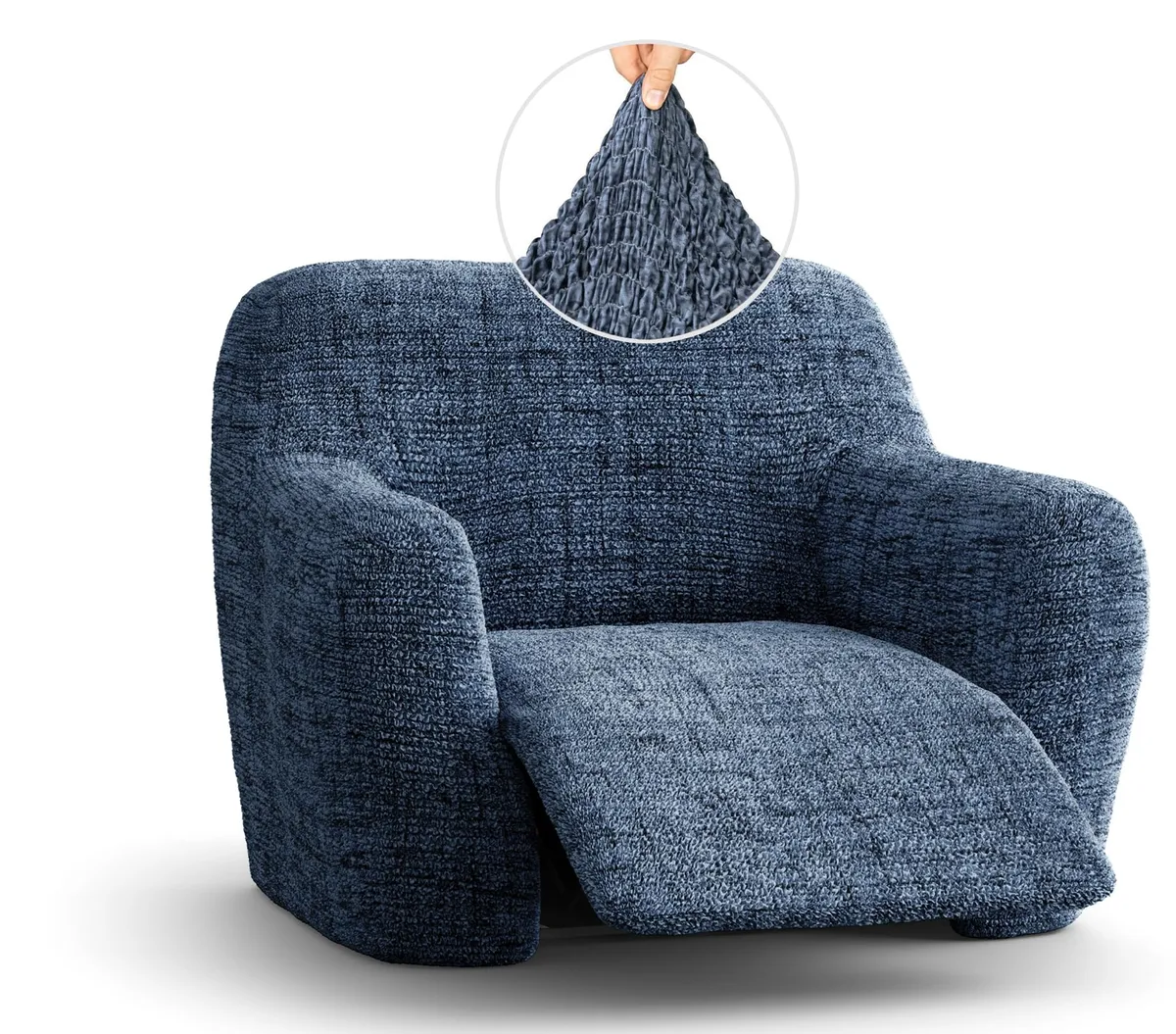 Recliner Chair Slipcover - 1-Piece Furniture Protector - Form Fit, Machine Washable -Microfibra PrintedCollection — image 6