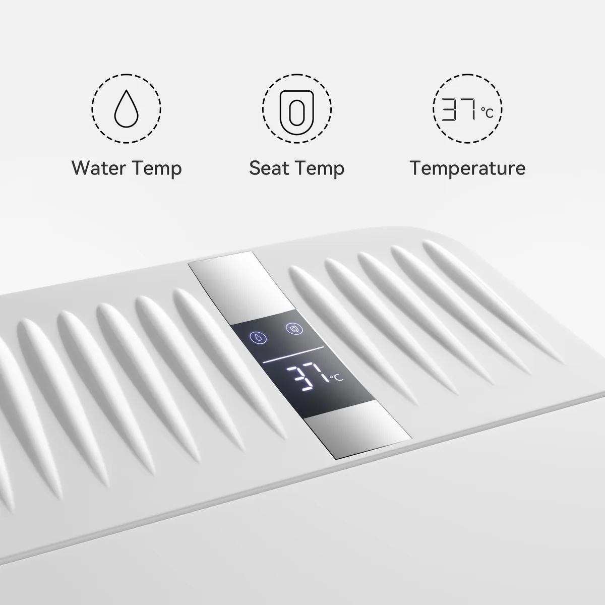 Automatic One-Piece Smart Toilet Elongated Floor Mount 1.32 GPF Bidet Toilet Glowin K1 — image 6