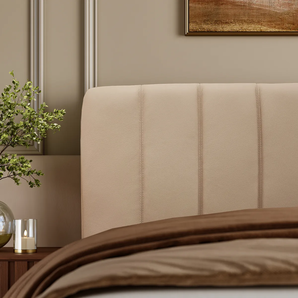 King Genuine Leather Zero Gravity Adjustable Bed Set — image 9