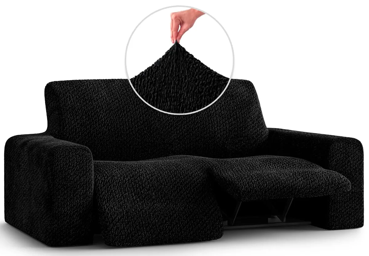 Recliner Loveseat Slipcover - 1-Piece Furniture Protector - Form Fit, Machine Washable -VelvetCollection — image 9