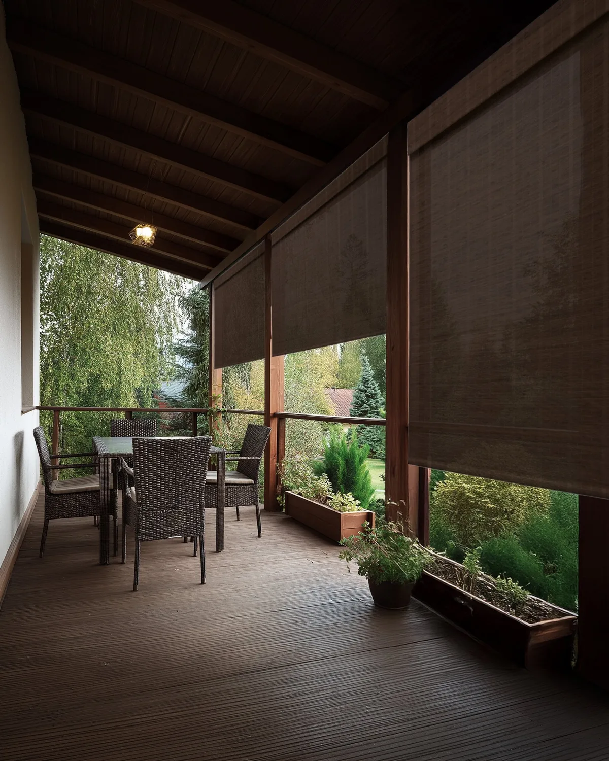 Hana Bamboo Outdoor Woven Shade - Bark — image 3
