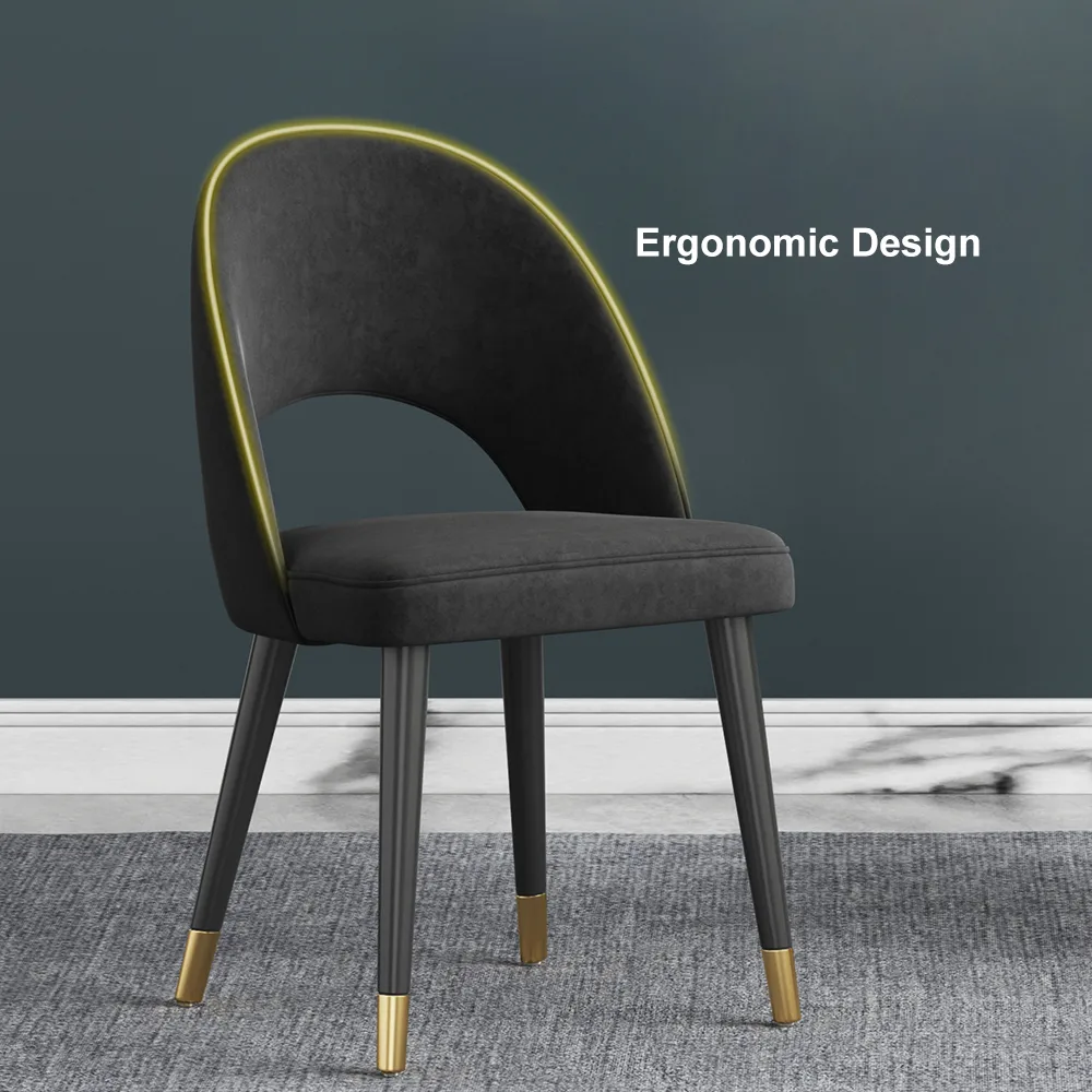 4-Pieces Modern Dining Chairs Cotton and Linen Upholstery — image 14