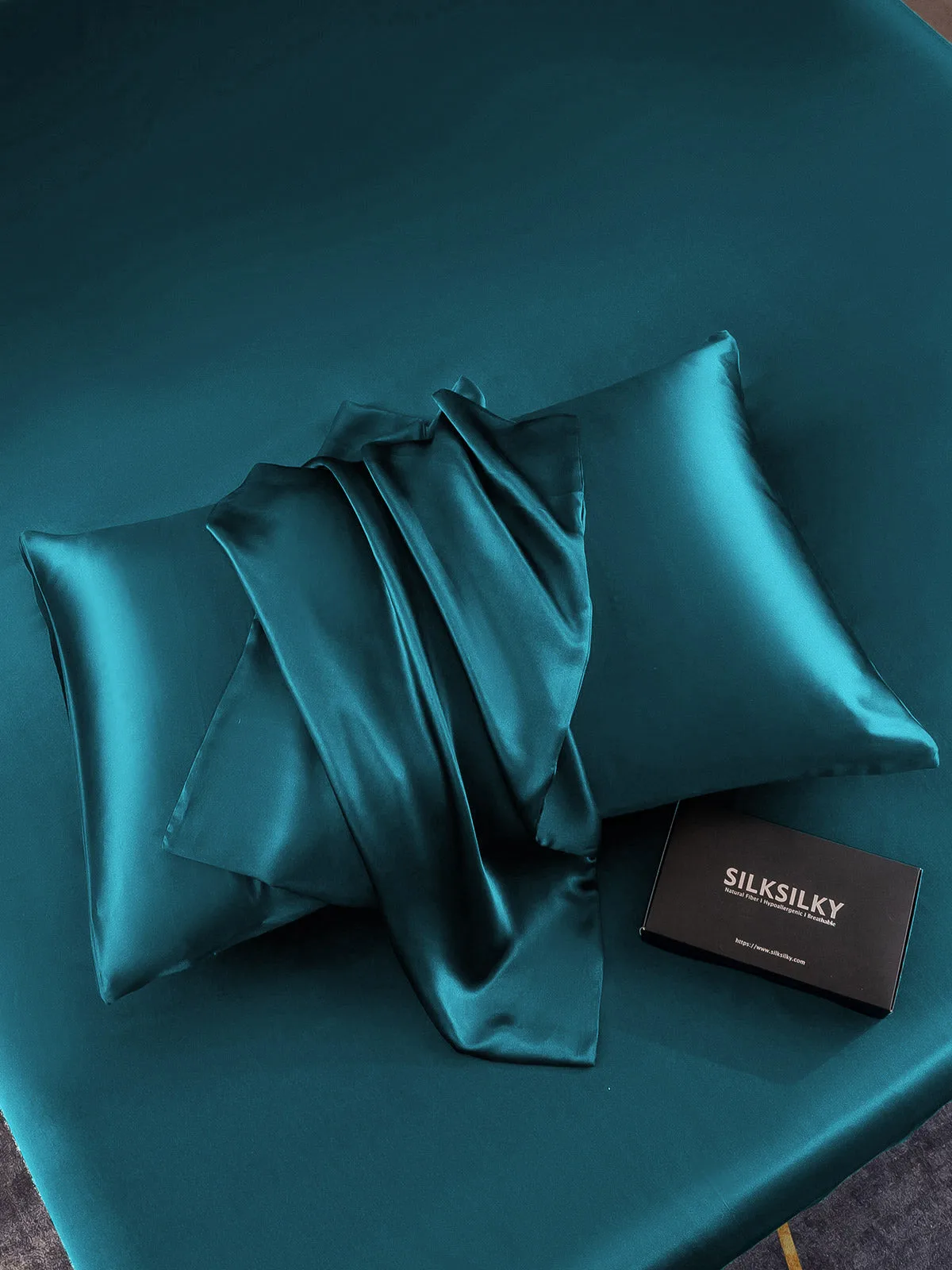 2Pcs 22Momme 100% Mulberry Silk Pillowcases Bundle - Envelope Closure — image 4