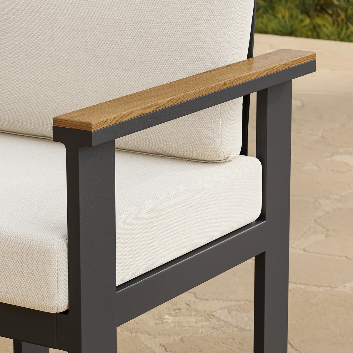 Tevara Outdoor Teak & Aluminum Dining Chairs — image 15
