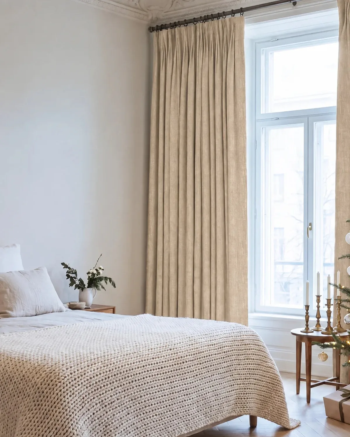 Kensington 4 Layers OEKO Heavyweight Soundproof Thermal 100% Blackout Anti-Dust Linen Look Custom Curtain — image 3