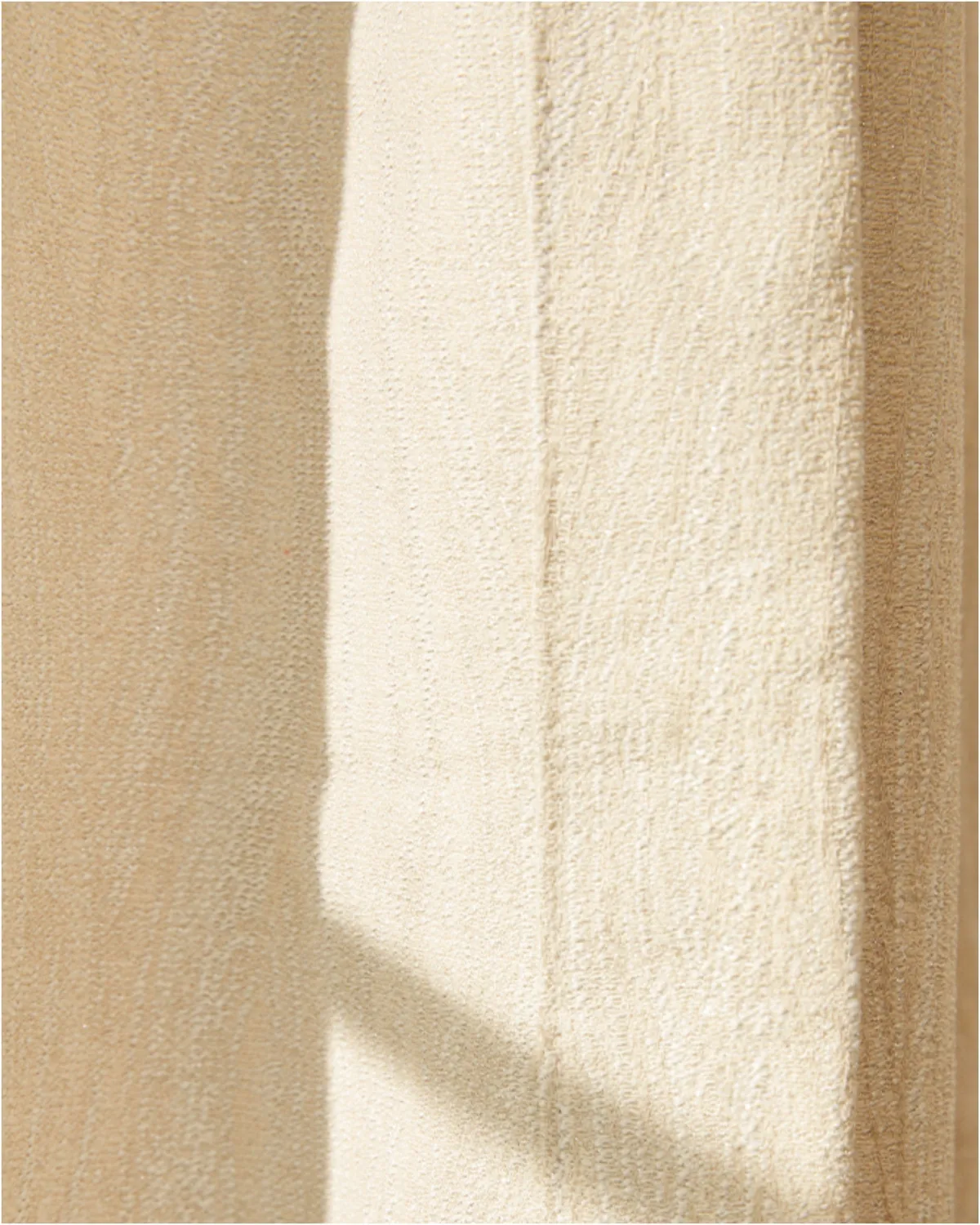 Tide 39 x 108 Inch Goblet Cream Linen Textured Curtain — image 3