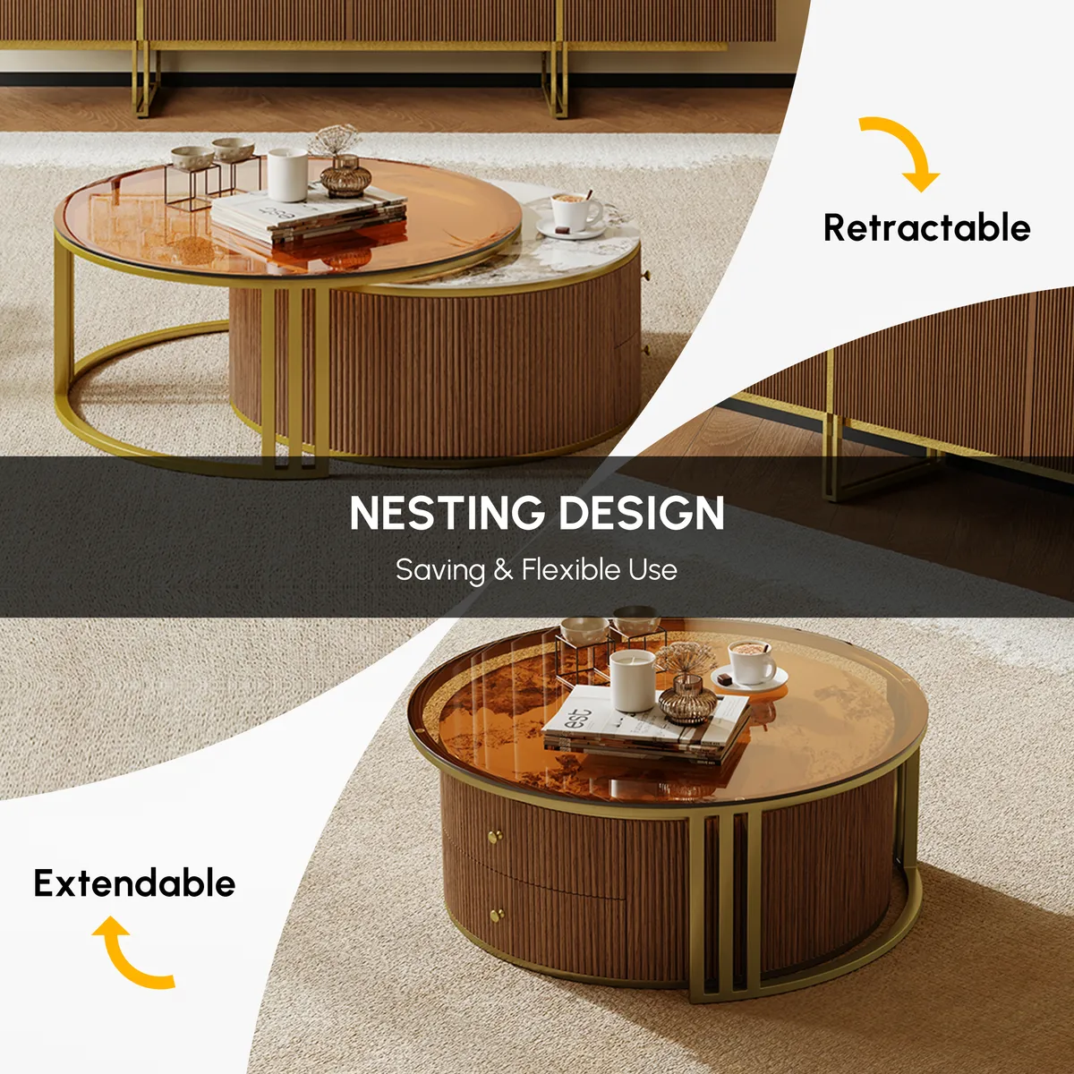 Grovyn Modern Nesting Sintered Stone Top — image 27