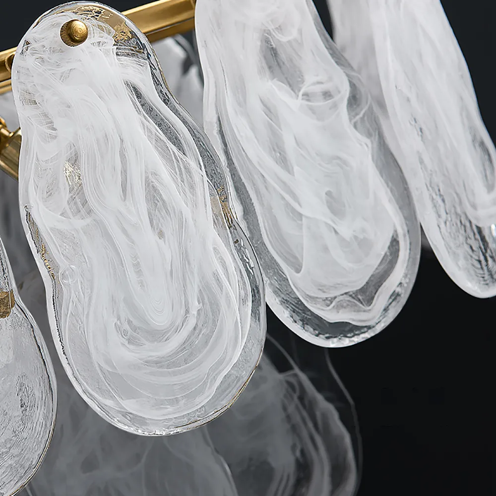 Cloude Modern Multi-Tier Cloud Glass Pendant Light Kitchen Island Light Adjustable Chain — image 8