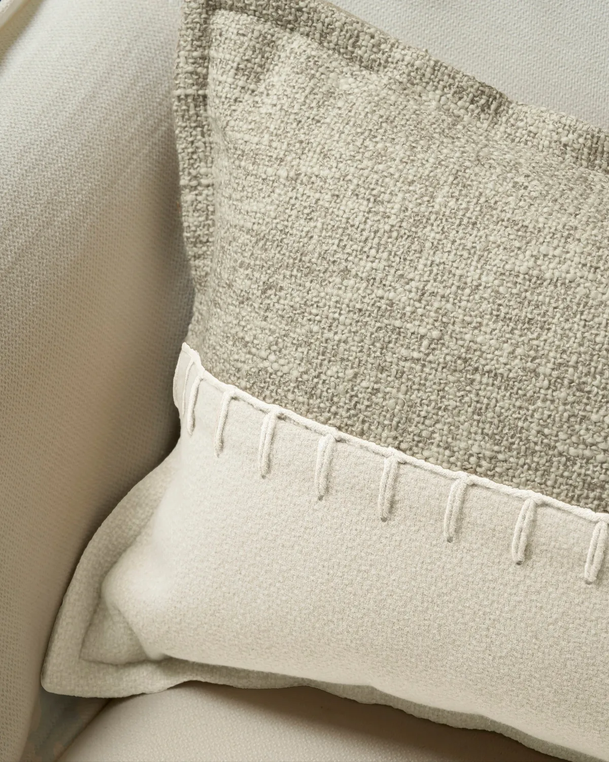 Zane Wool Blend Yarn Stitched Lumbar Pillowcase — image 9