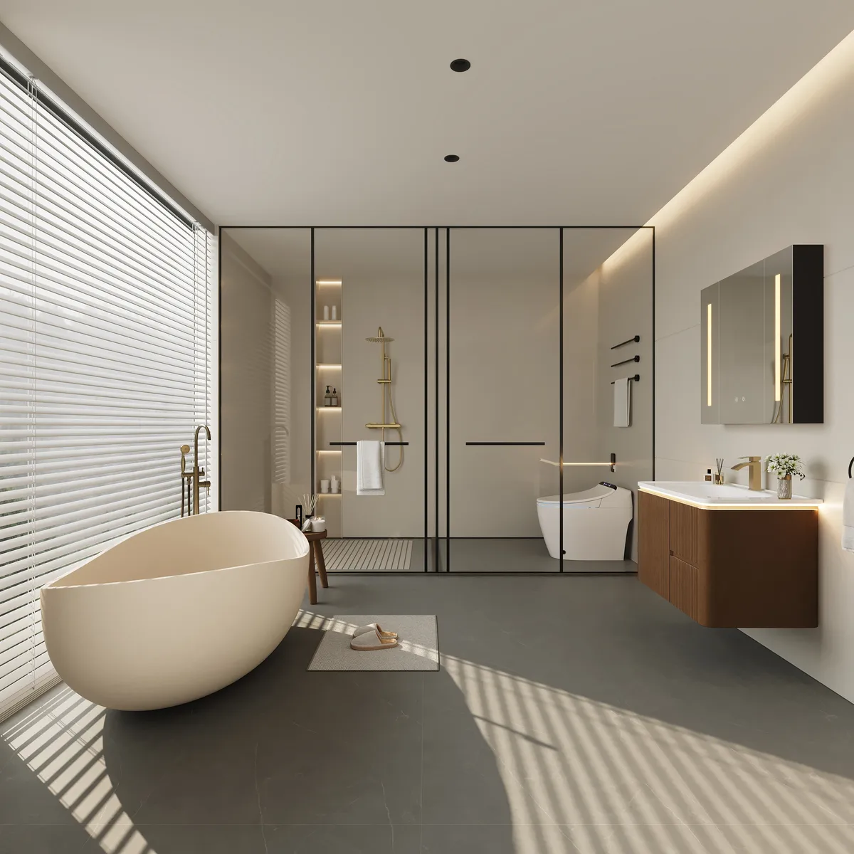 Modern 31.5" Floating Bathroom Vanity with Sink, Soft LED, Ample Storage — image 16