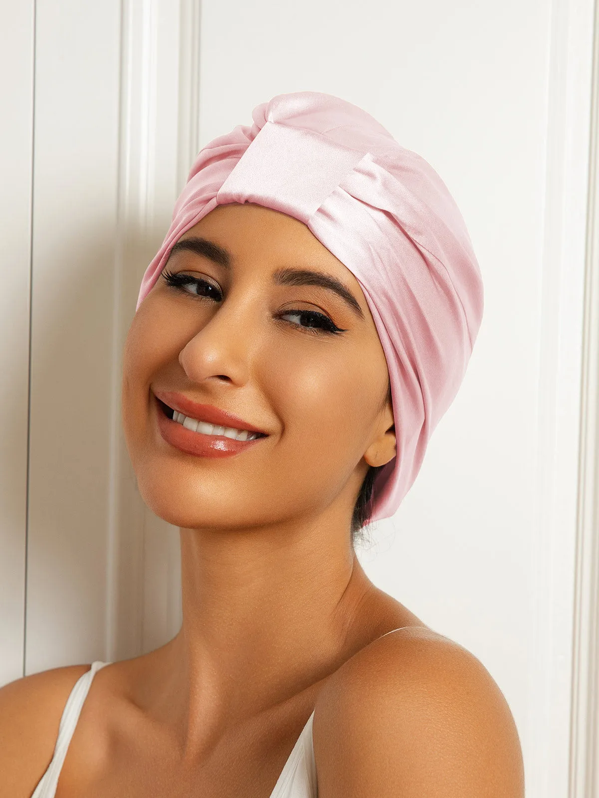 100% Mulberry Silk Sleep Cap Double Layer Night Turban Bonnet — image 6