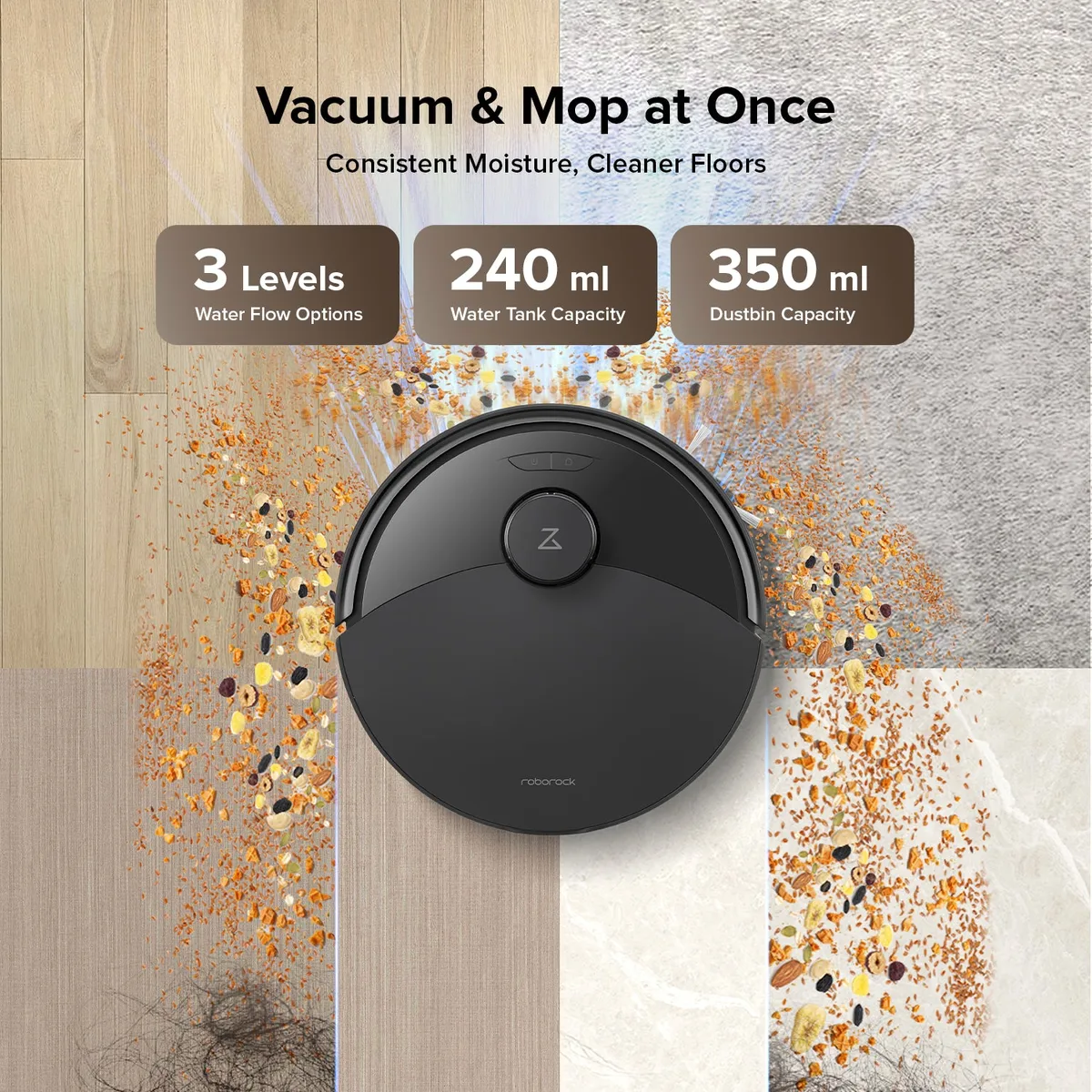Roborock Q10 X5+ Robot Vacuum and Mop with Auto-Empty Dock — image 5