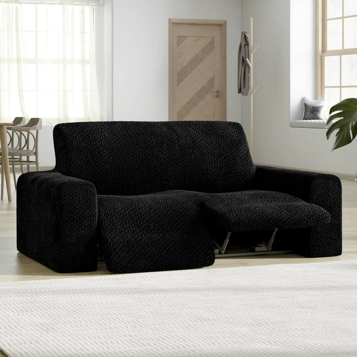 Recliner Loveseat Slipcover - 1-Piece Furniture Protector - Form Fit, Machine Washable -VelvetCollection — image 10