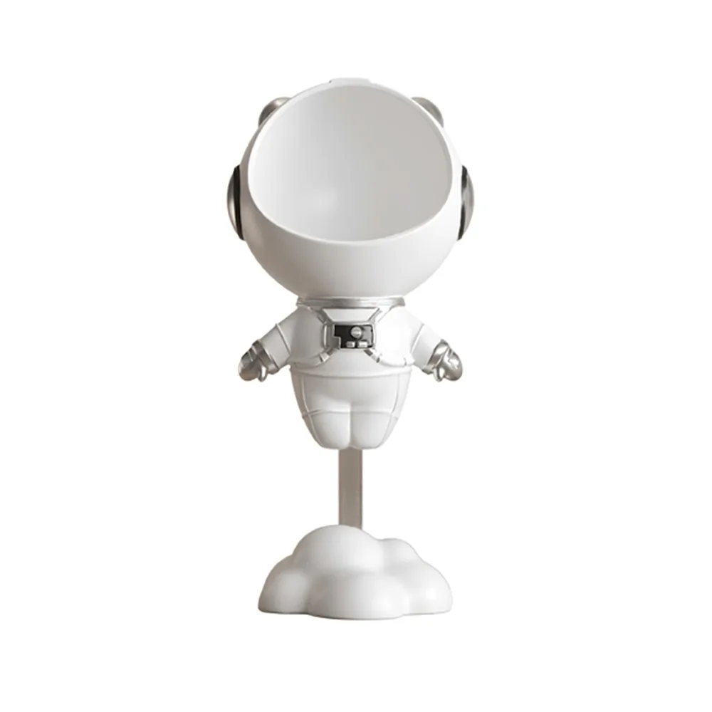 Modern White Astronaut Side Table Floor Figurine End Table Storage Decoration — image 4