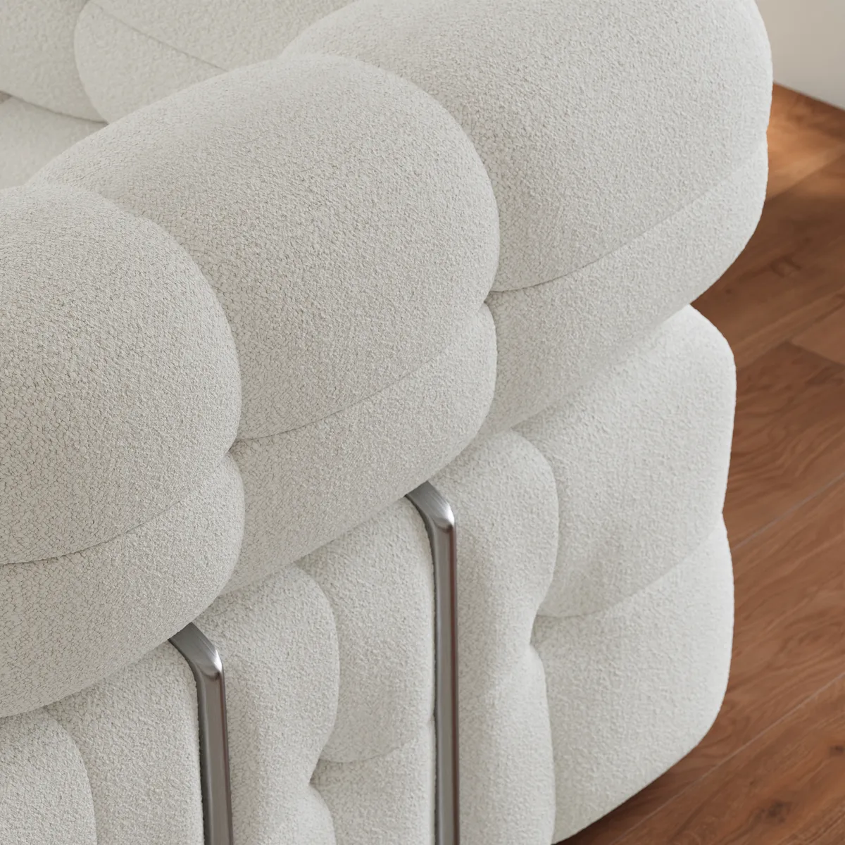 76" Queen Boucle Pull-out Sofa — image 27