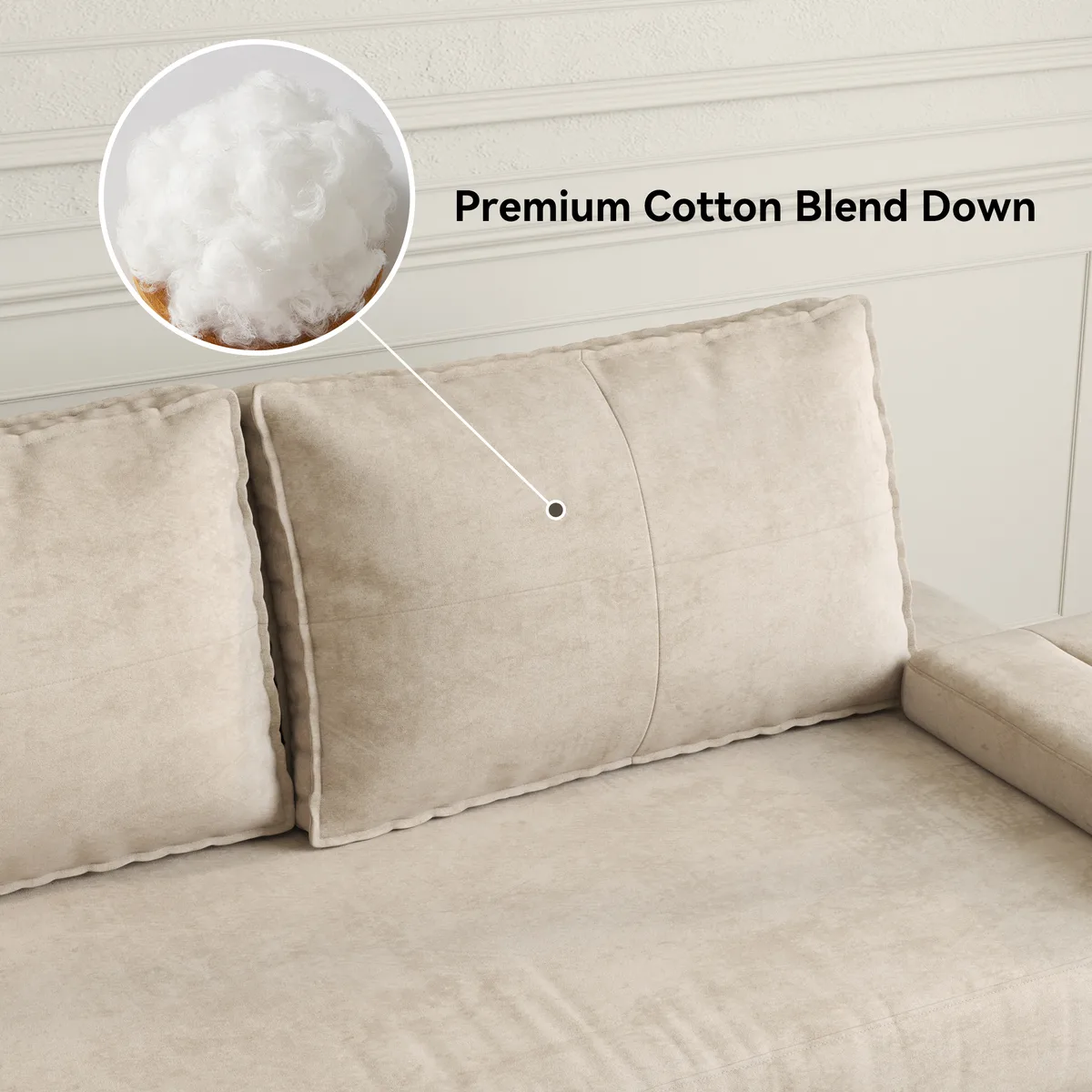 Full Size Daybed Futon Bed Cotton & Linen Convertible Sofa Bed — image 11