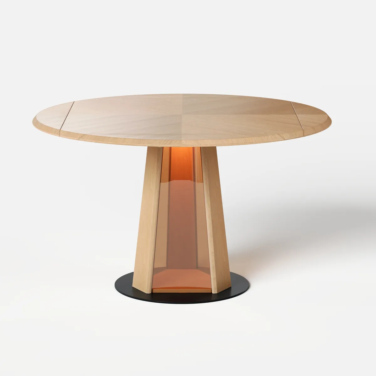 36"-47" Solid Wood Extendable Dining Table with Light — image 29
