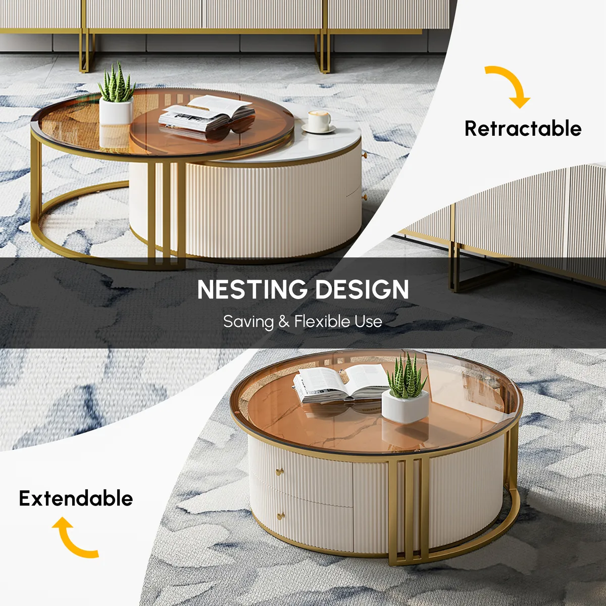 Grovyn Modern Nesting Sintered Stone Top — image 19