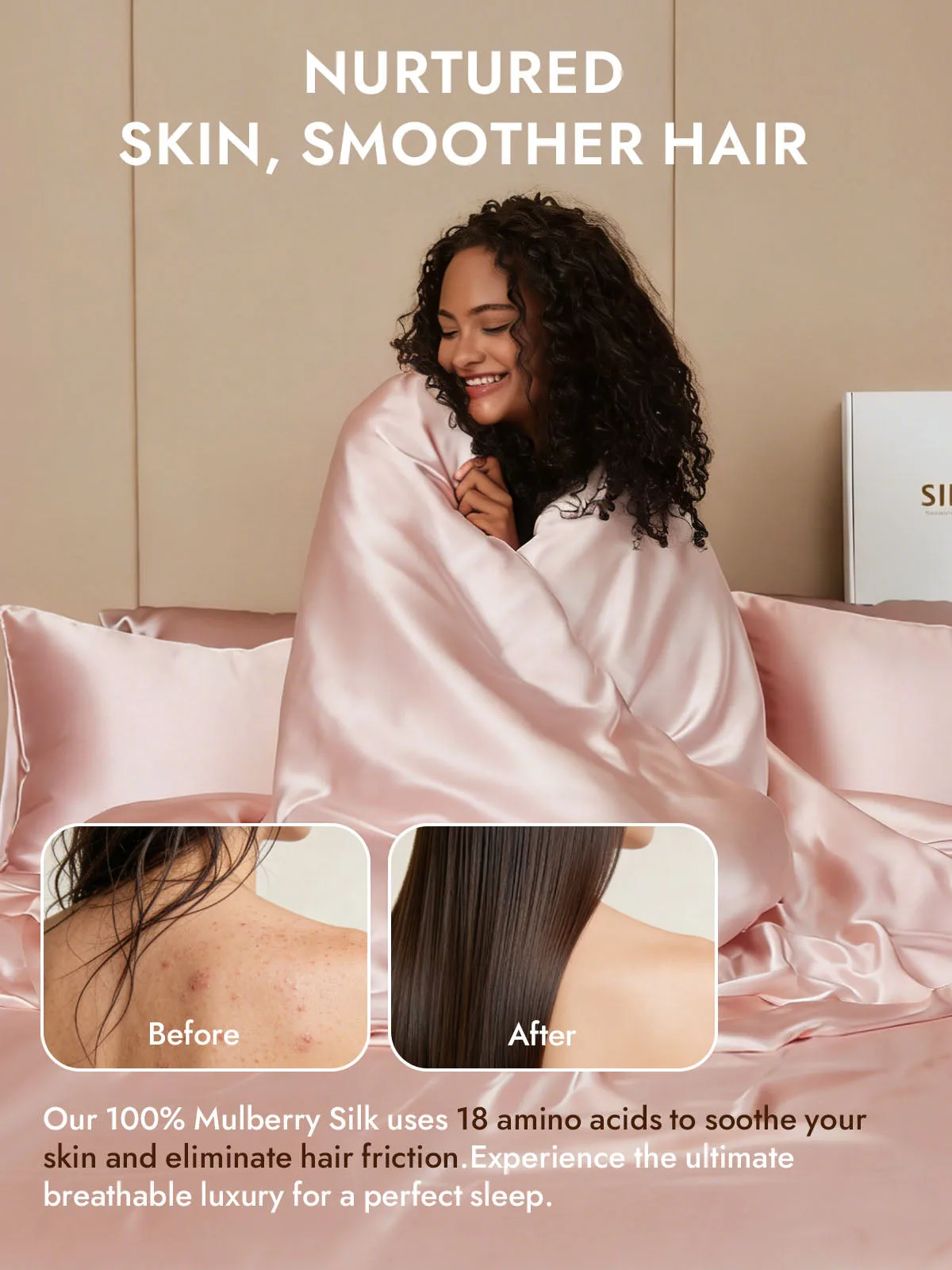 25Momme Mulberry Silk Seamless Duvet Cover (WITHOUT PILLOWCASES) — image 4