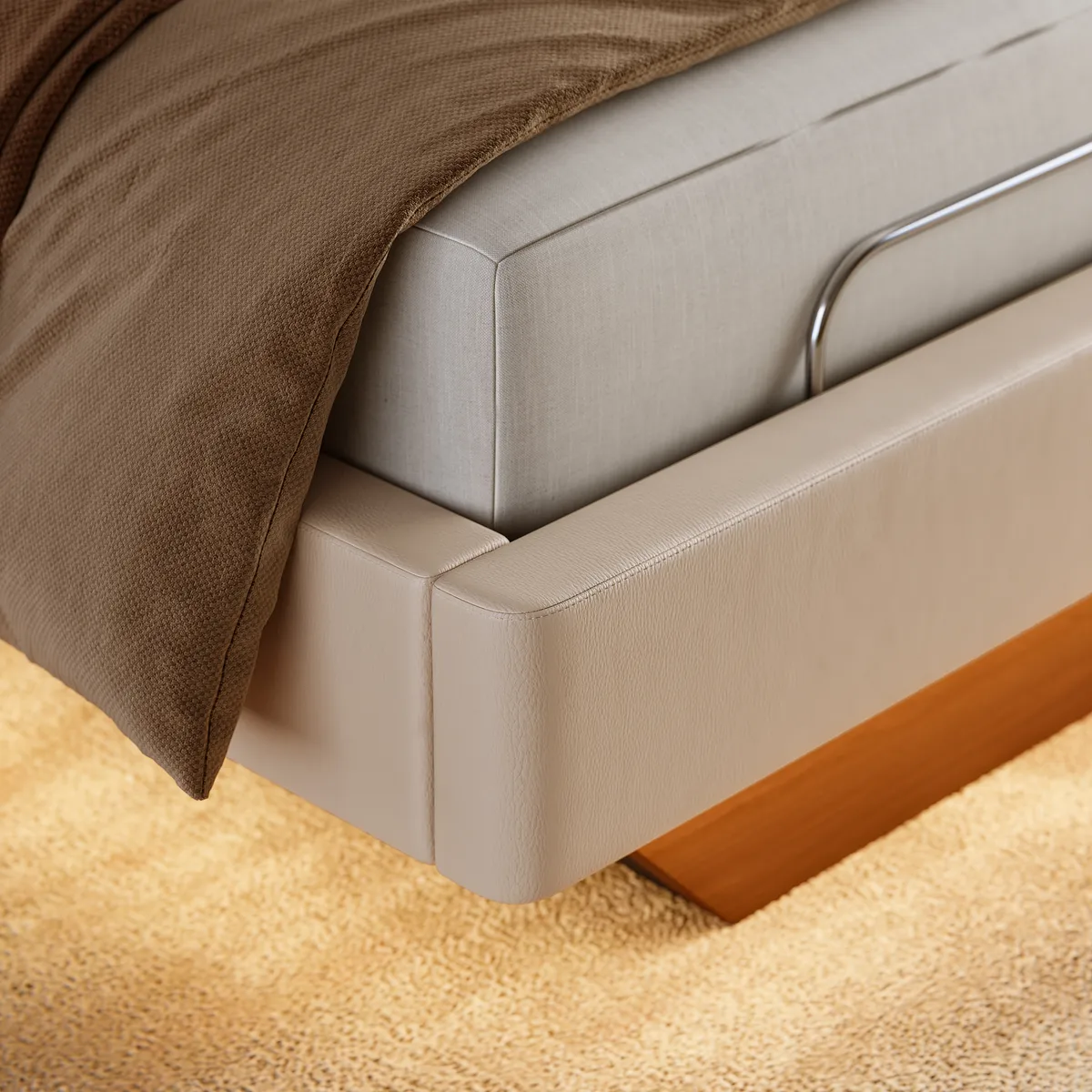 King Genuine Leather Zero Gravity Adjustable Bed Set — image 10