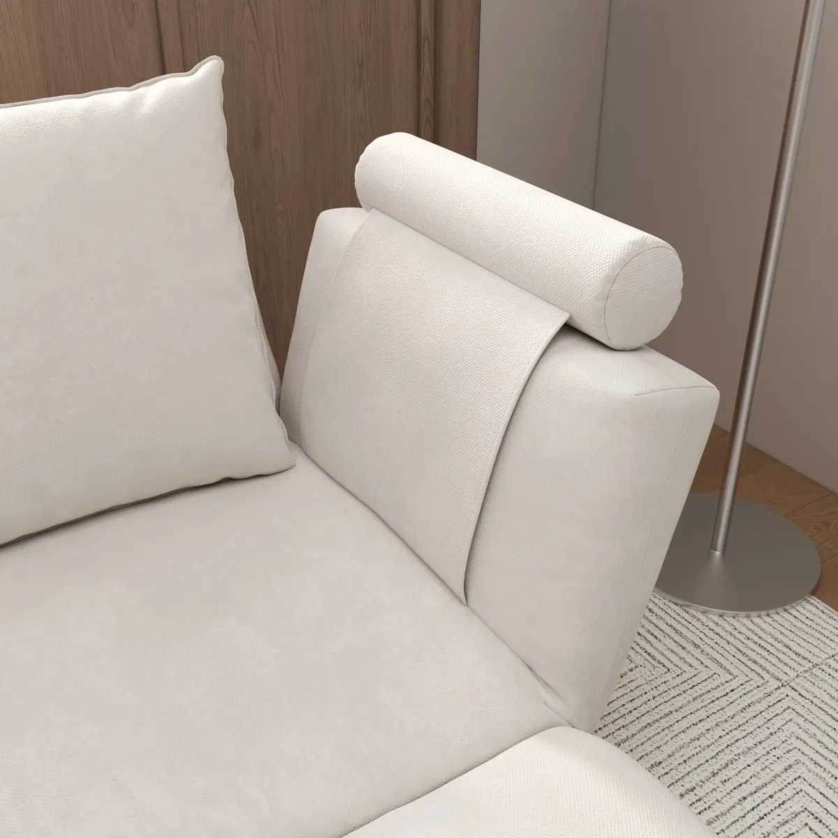 84" Rotatable Convertible Sleeper Sofa Cotton & — image 5
