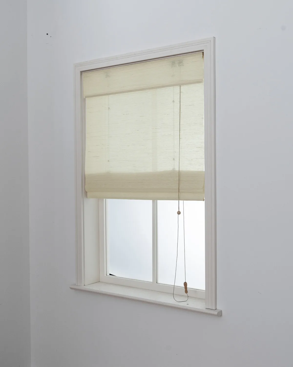 Yuki Linen Motorized Woven Shade - White — image 4