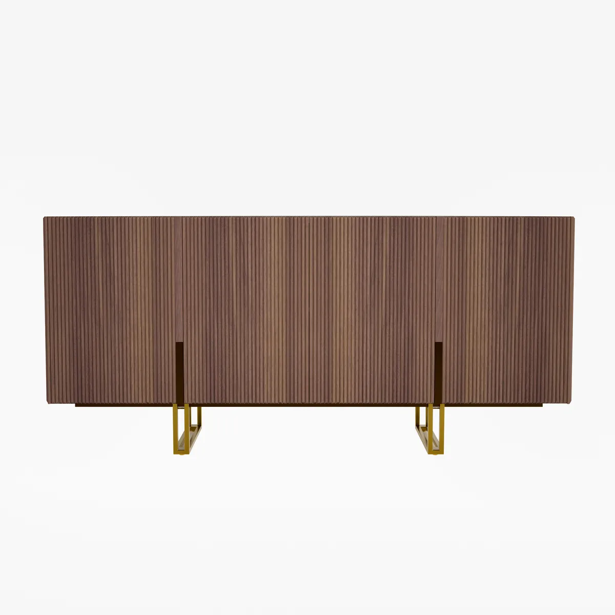 Grovyn 63" Buffet Sideboard Sintered Stone Top Black Fluted with Adjustable Shelves — image 29