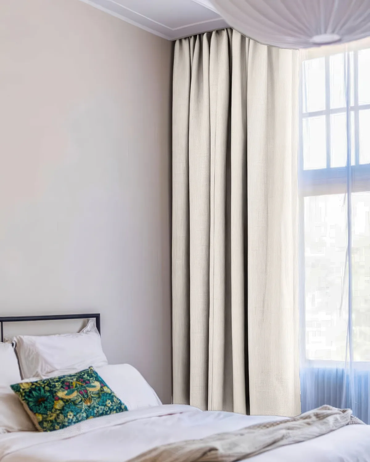 Zoe 100% Blackout Linen Look Custom Curtain — image 4