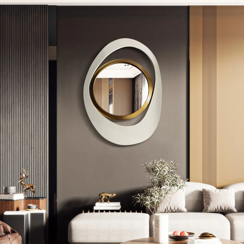 Abstract Wall Mirror, Matte Black and Gold, Horizontal or Vertical — image 24