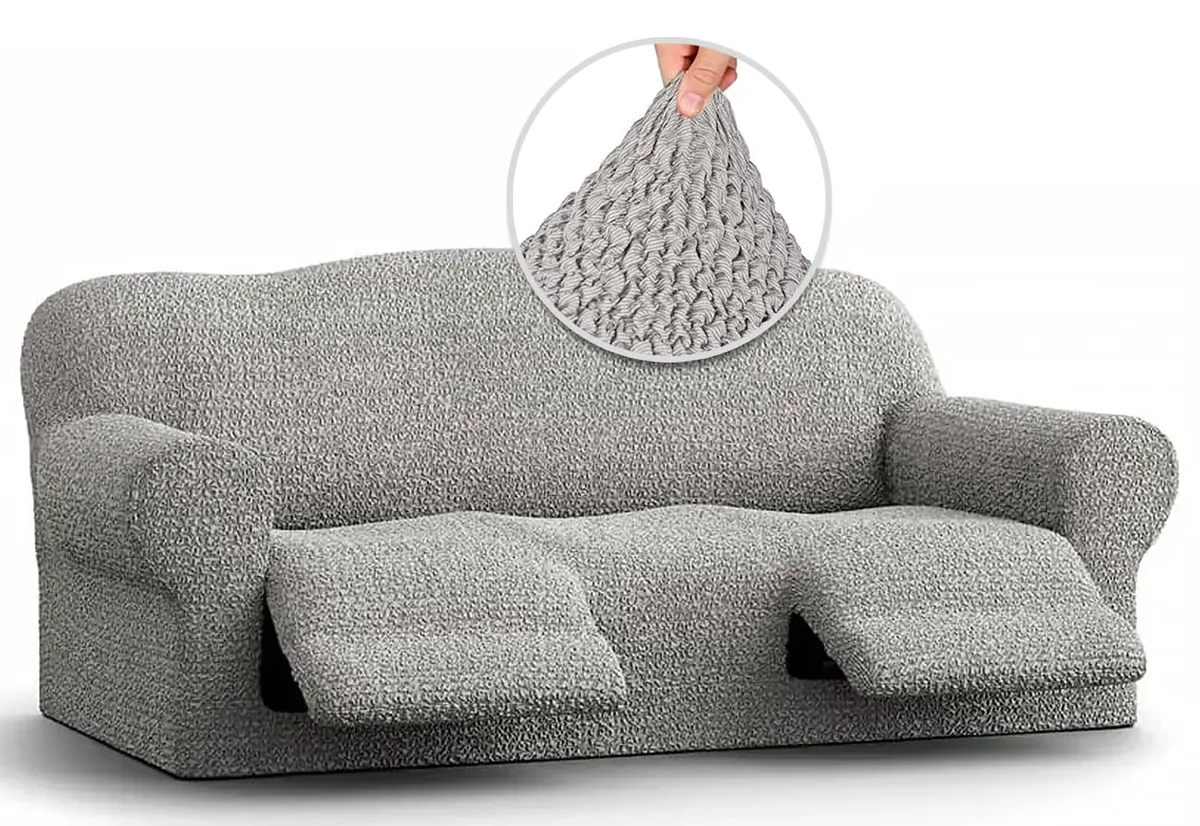 Recliner Sofa Slipcover - 1-Piece Furniture Protector - Form Fit, Machine Washable - CottonRich Collection — image 4