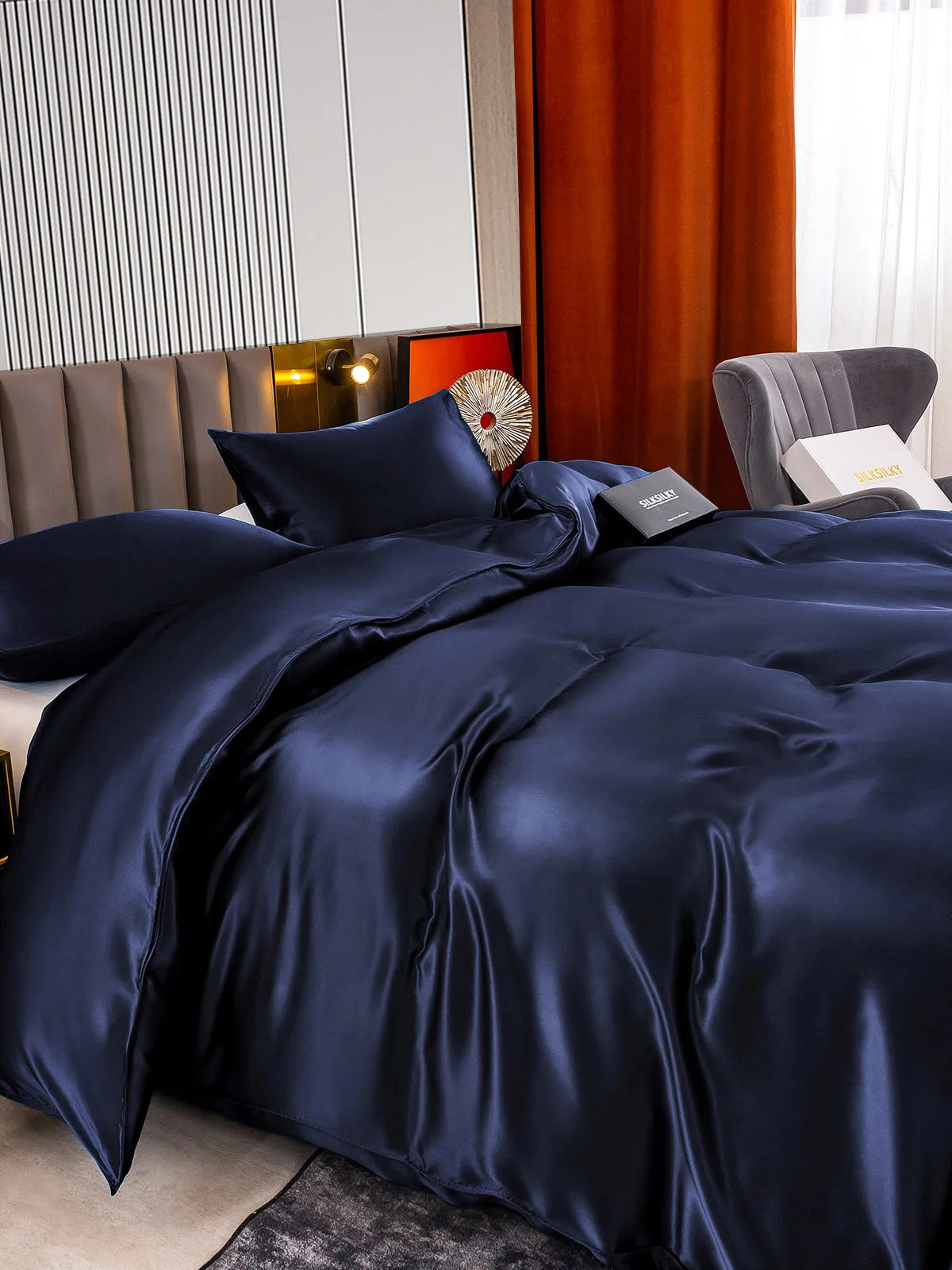 22Momme 3Pcs Silk Set Duvet Cover+2x Pillowcases — image 5