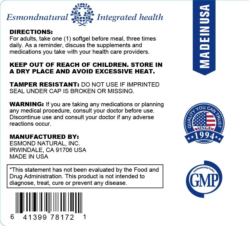 Salmon Oil Omega-600 S Alaska Deep Sea (Supports Heart/Blood Sugar Metabolism), USA, FDA, GMP, NPAC-1000mg, 150 Softgels — image 3