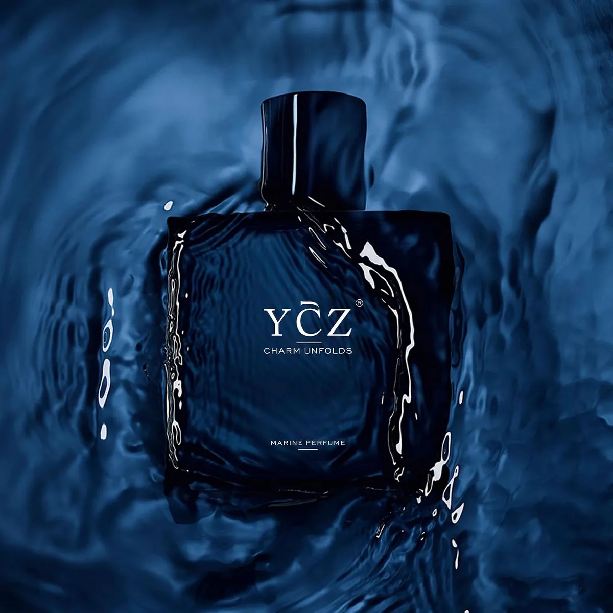 Charm Unfolds Marine Oriental Woody Eau de Parfum for Men - 3.4 fl oz / 100ml Long Lasting Masculine Scent for Daily & Date Night — image 2