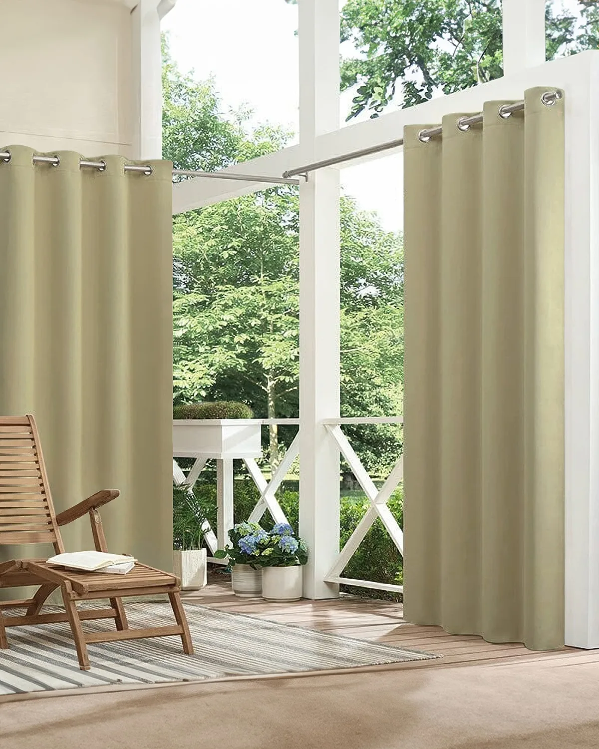 FadeShield™ Canvas Waterproof Lightweight Custom Outdoor Curtain — image 3