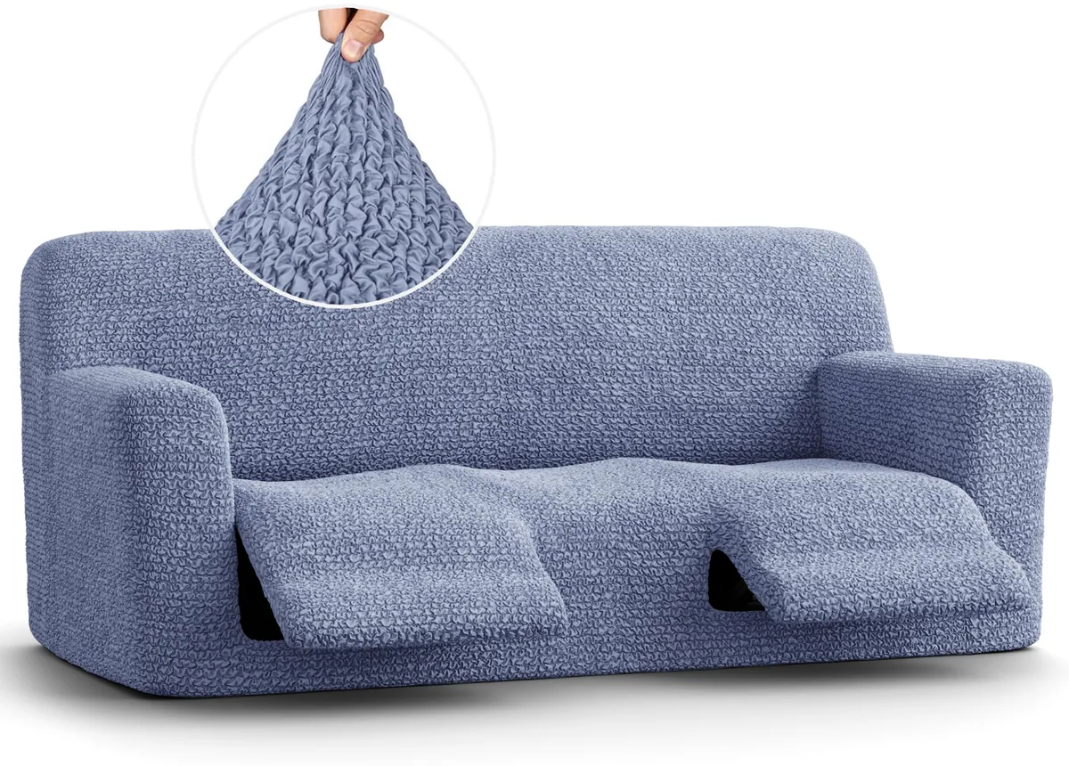 Recliner Sofa Slipcover - 1-Piece Furniture Protector - Form Fit, Machine Washable -MicrofibraCollection — image 19