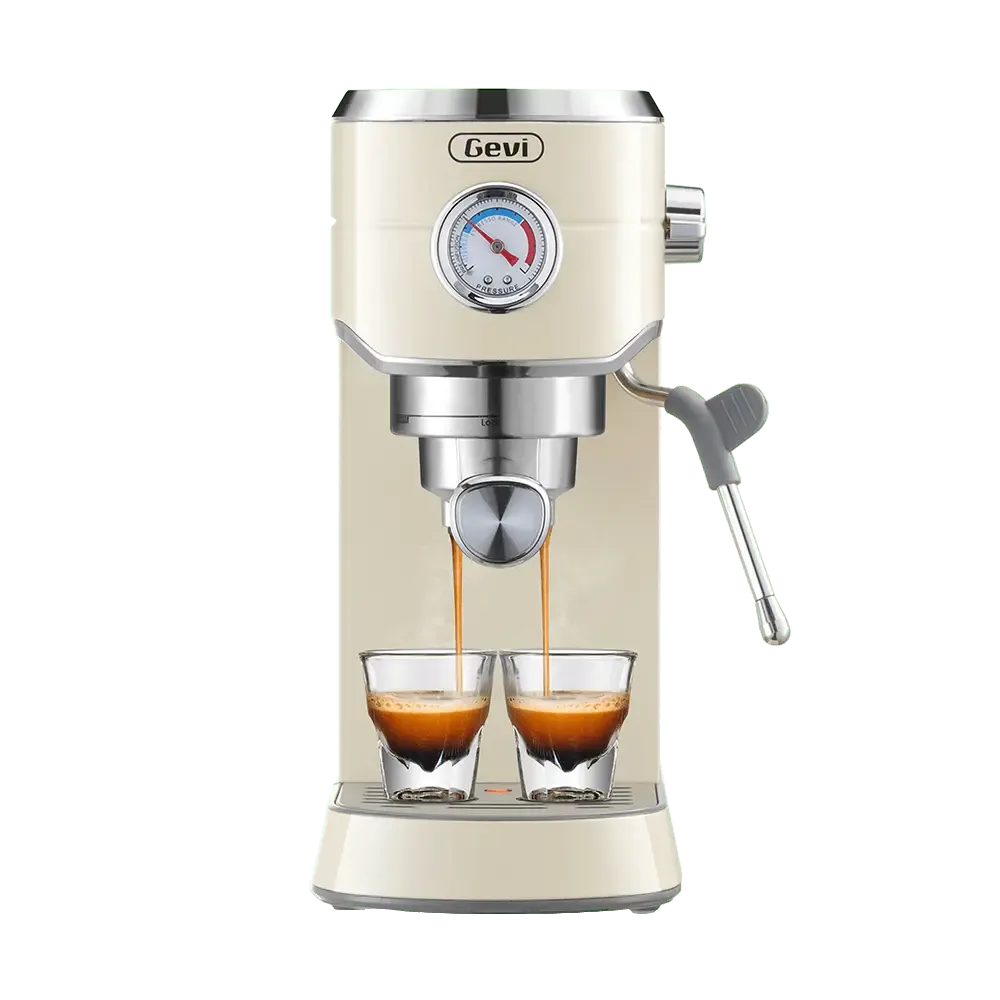 Compact Espresso Coffee Machine with Milk Frother ECMG0