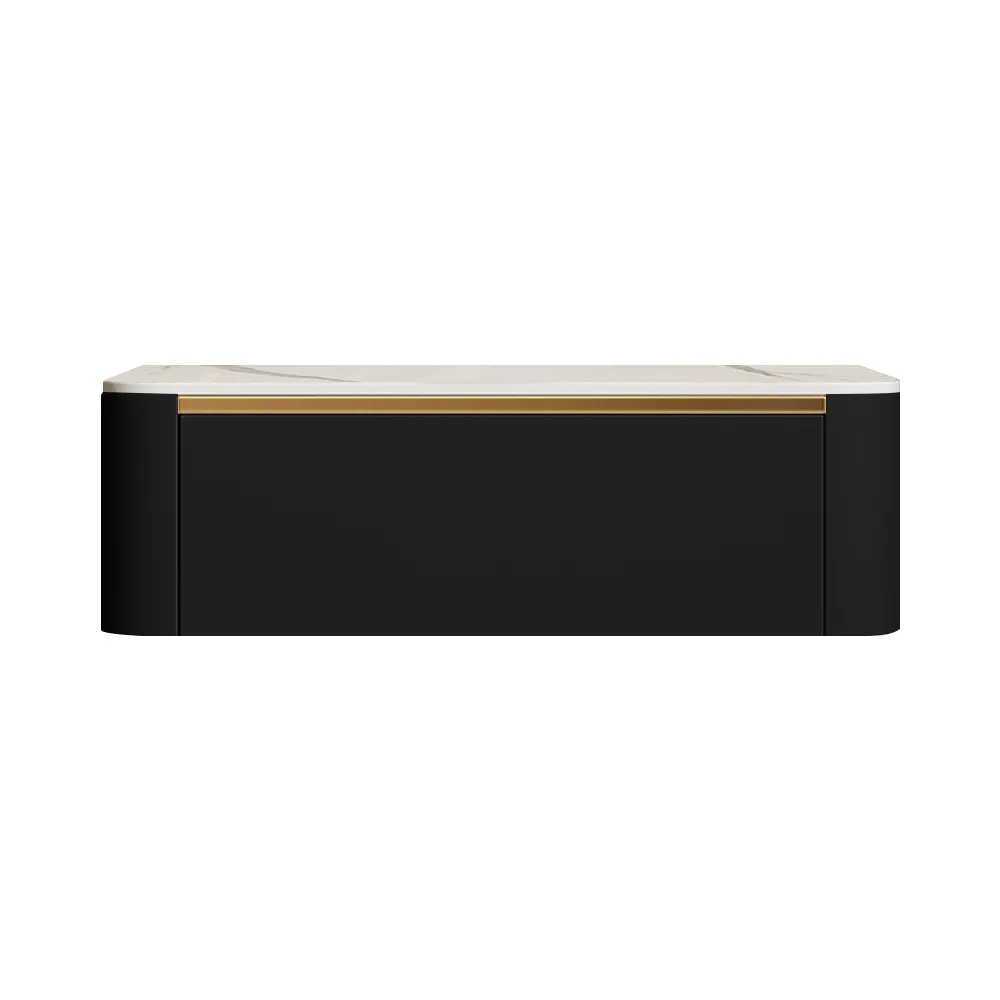 Modern Floating Corduroy Smart Nightstand Bedside Table with Light — image 6