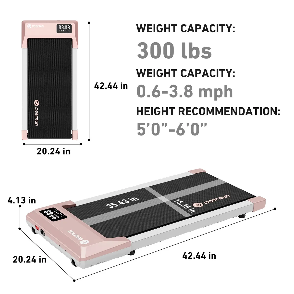 Q1 Urban Mini Under-Desk Treadmill with Remote Control — image 8