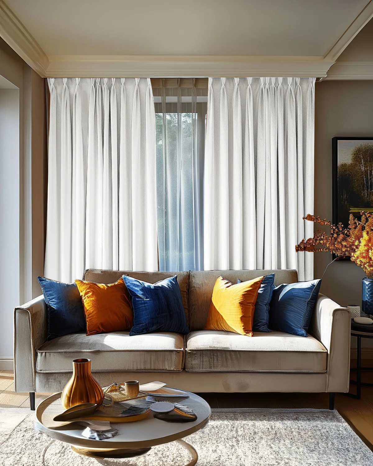 Laborien Linen Look Textured Custom Curtain — image 3