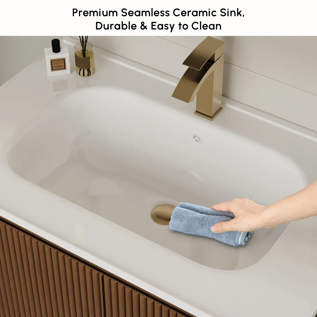 Modern 31.5" Floating Bathroom Vanity with Sink, Soft LED, Ample Storage — image 18