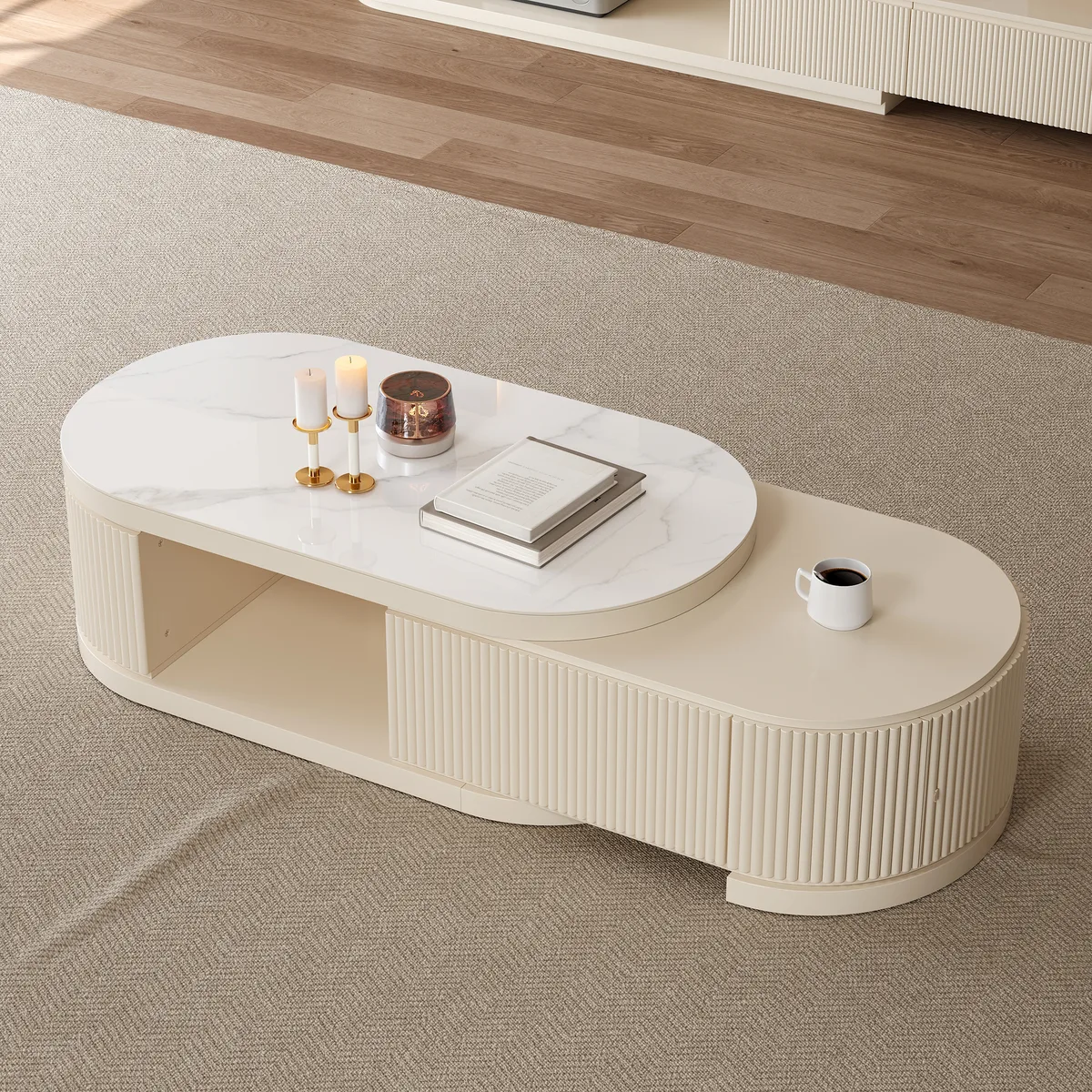 Velar 71" Extendable TV Stand & Coffee Table Set — image 8